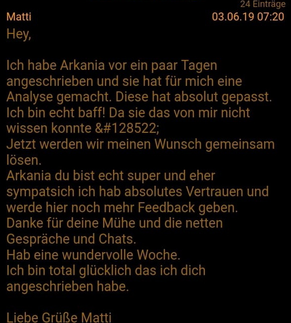 Kundenerlebnisse-Hexe Arkania9-
